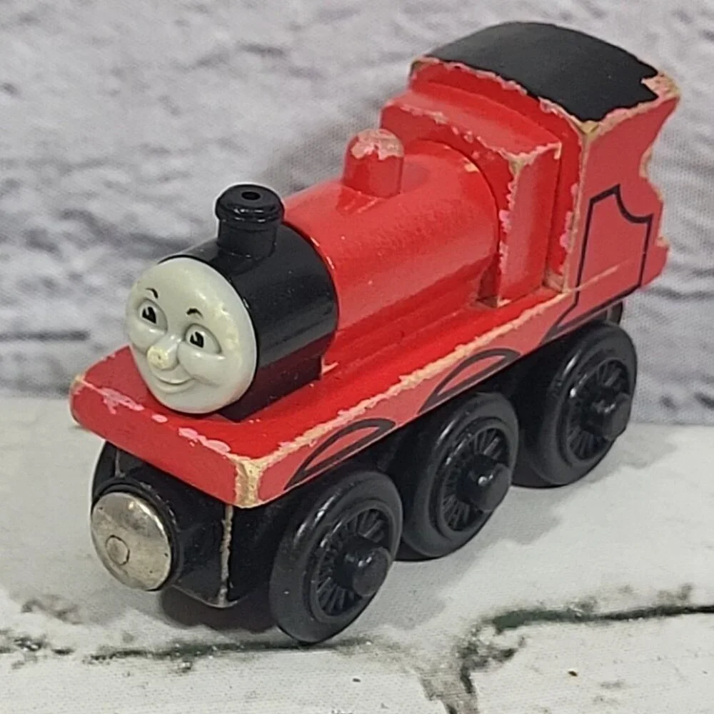 Thomas And Friends Magnetic Wooden Trains Lot‎ Of 7 James Toby Caboose Scrap Car